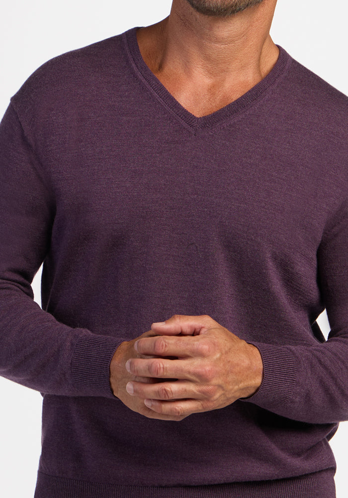 Vincenzo Sweater - Purple Iris