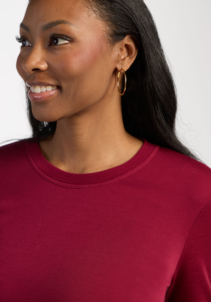 Blair Petite Tunic - Beet Red