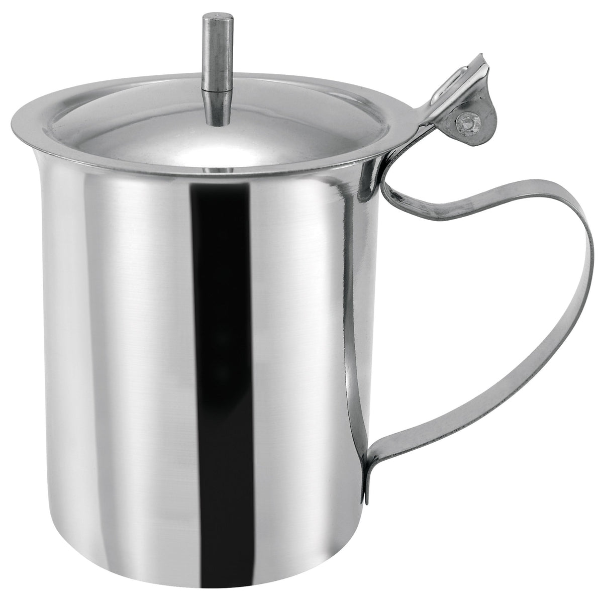 SCT-10 - 10oz Creamer Server with Knob, Stainless Steel