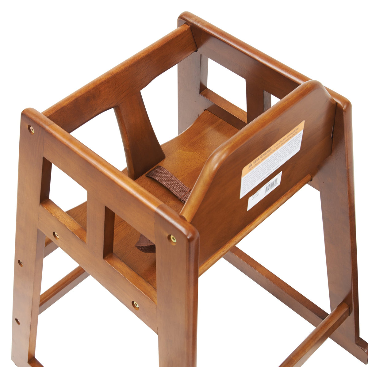CHH-104A - Wooden High Chair, Assembled - Walnut