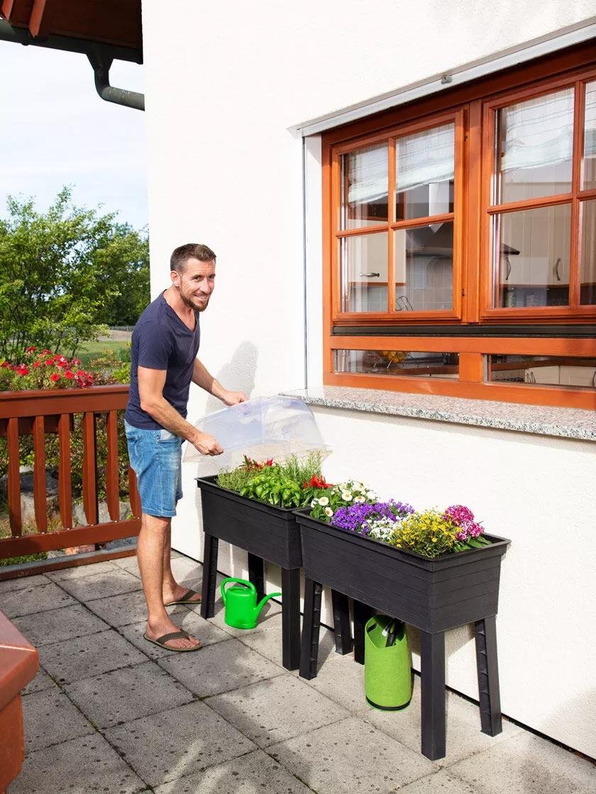 Urban Balcony Elevated Planter Box