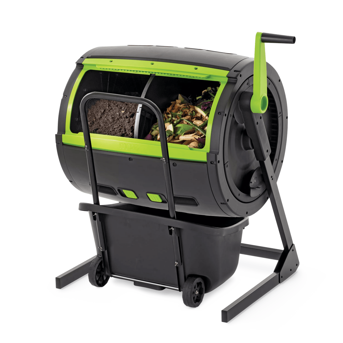 Maze 65 Gallon Compost Tumbler & Cart Combo