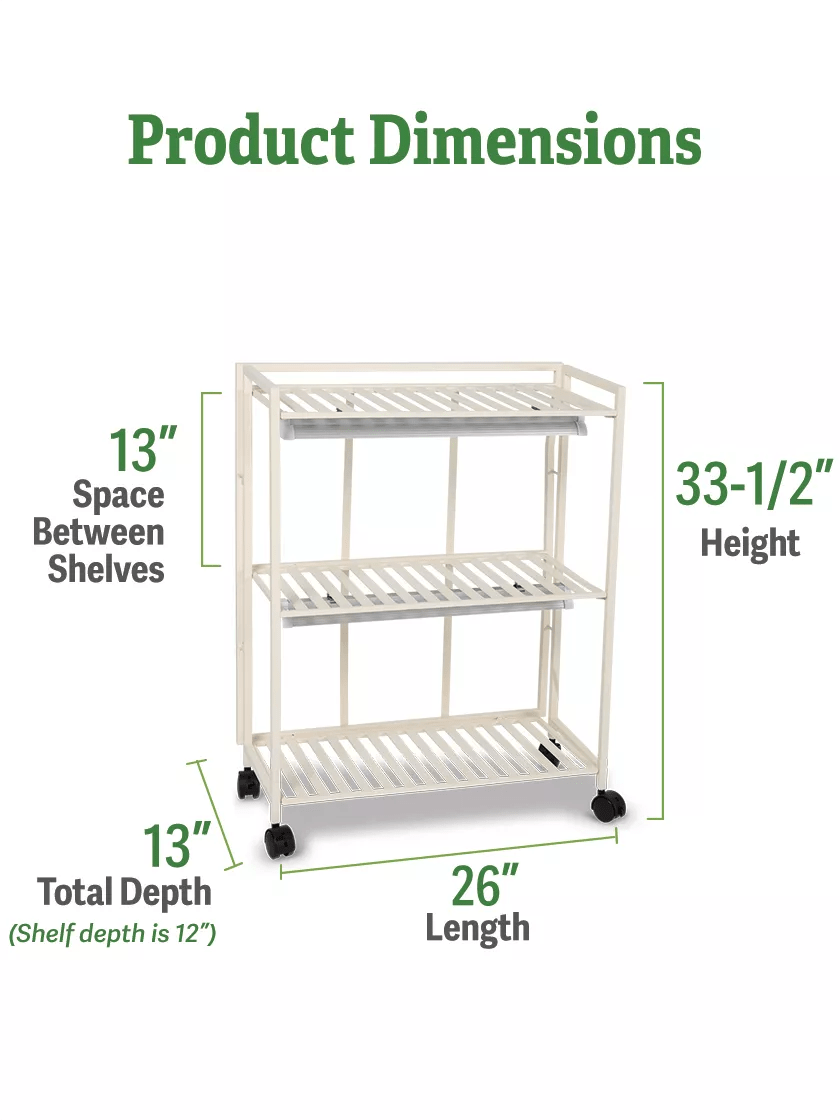 Oslo™ 2-Tier LED Grow Light Garden, 2 Fixtures