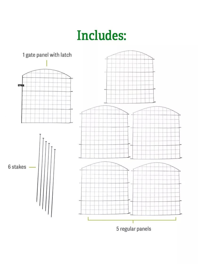 6 Panel Critter Fence with Gate