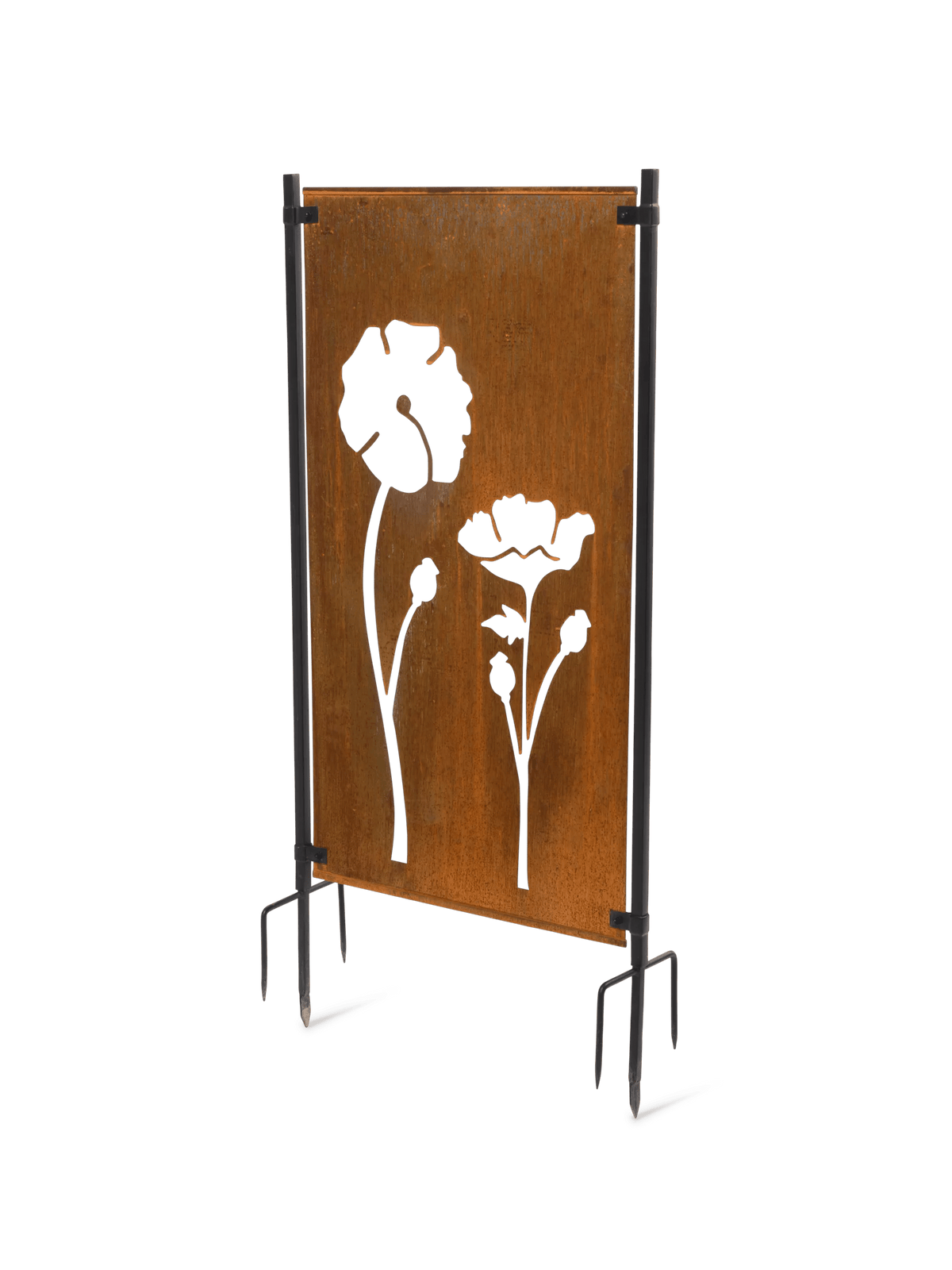 Poppy Corten Steel Screen