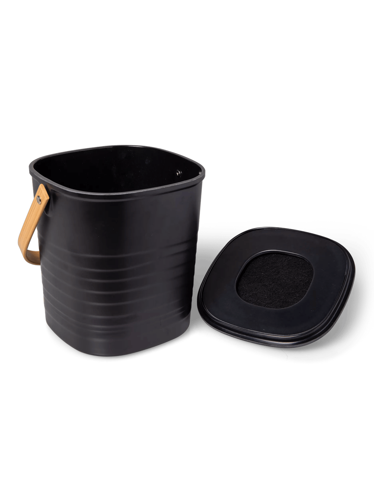 Contemporary Eco-Bamboo Compost Pail