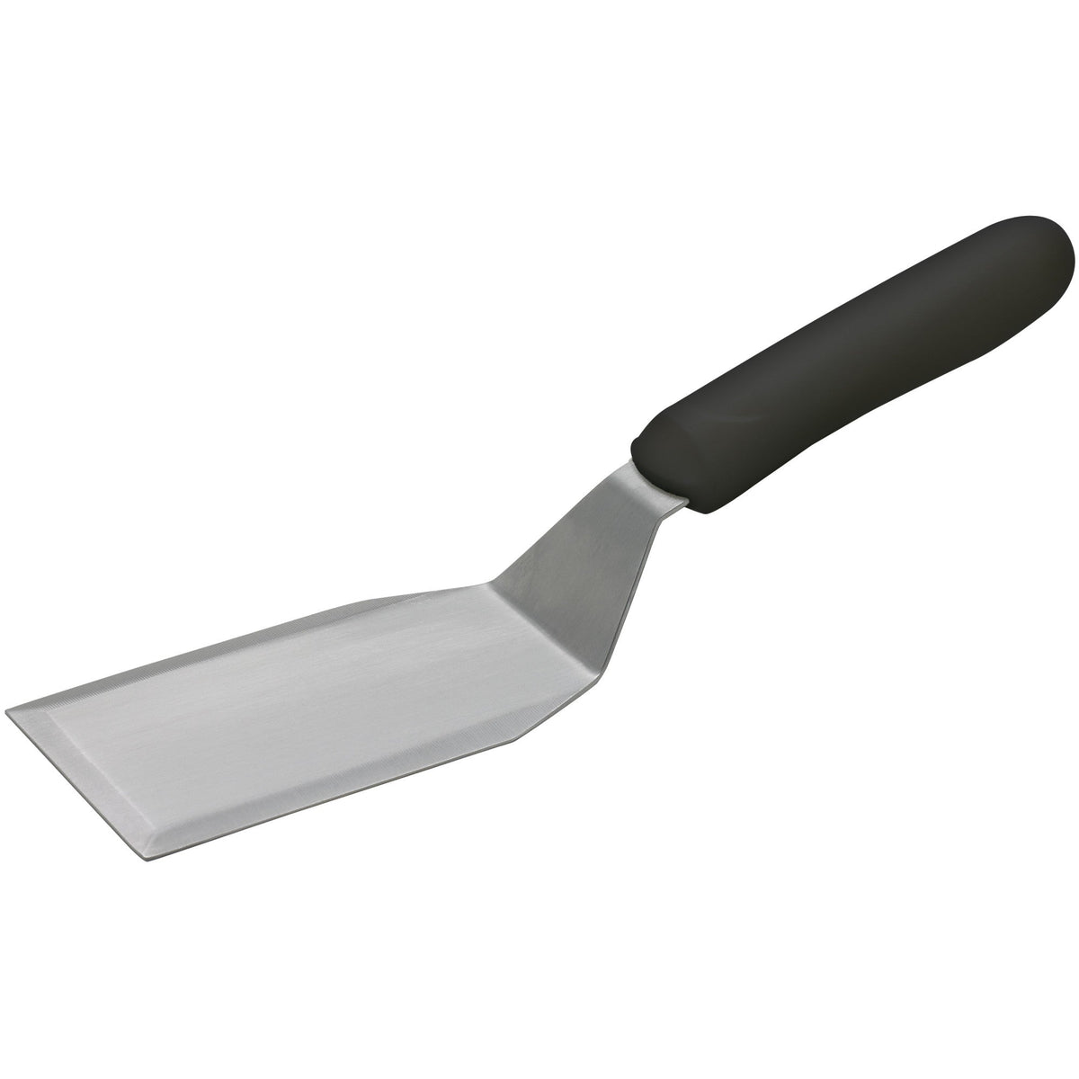 TKP-61 - Hamburger Turner with Offset, Black Polypropylene Handle, 5-1/8" x 2-7/8" Blade