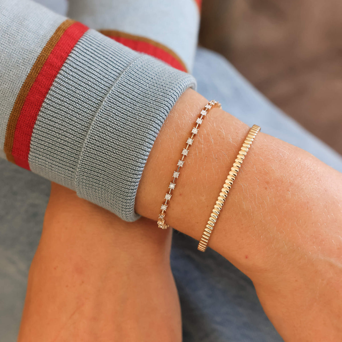 Melody Eden Gold Bar Cuff