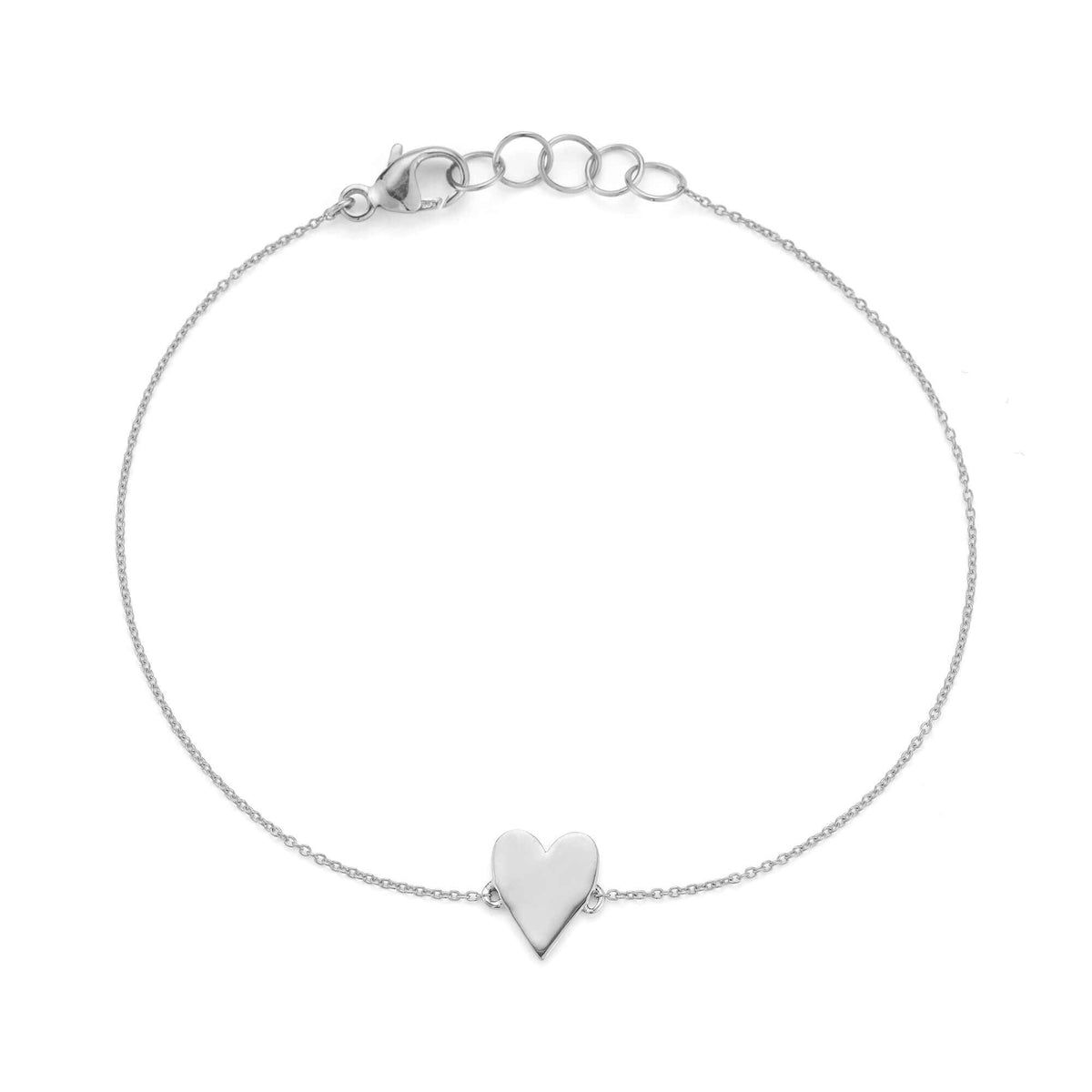 DRD Heart Bracelet - White Gold