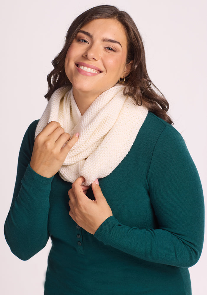 Noelle Infinity Scarf - Buttercream