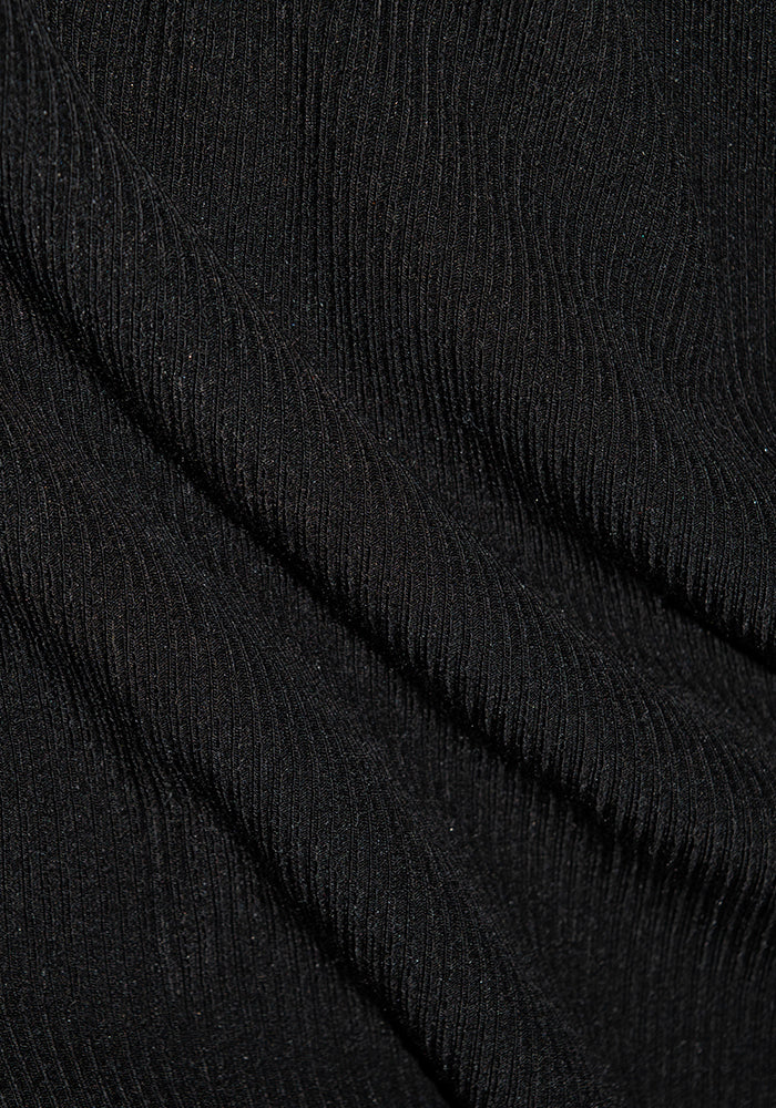 Hadley Ribbed Crew - Black