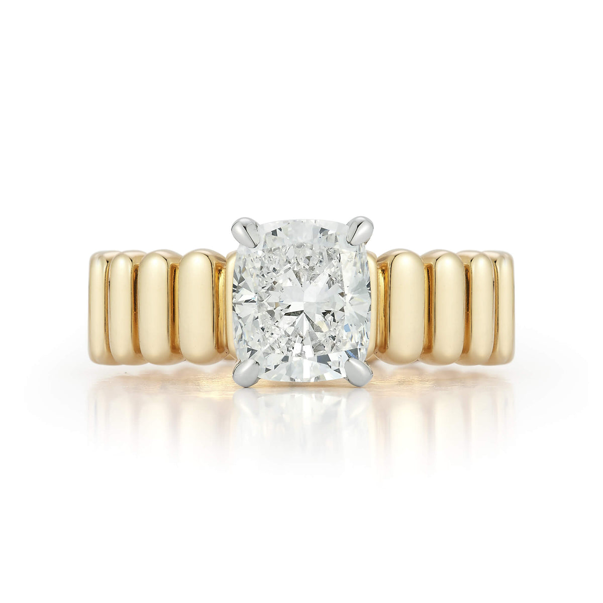 Melody Eden 2.01 Ct. Cushion Engagement Ring
