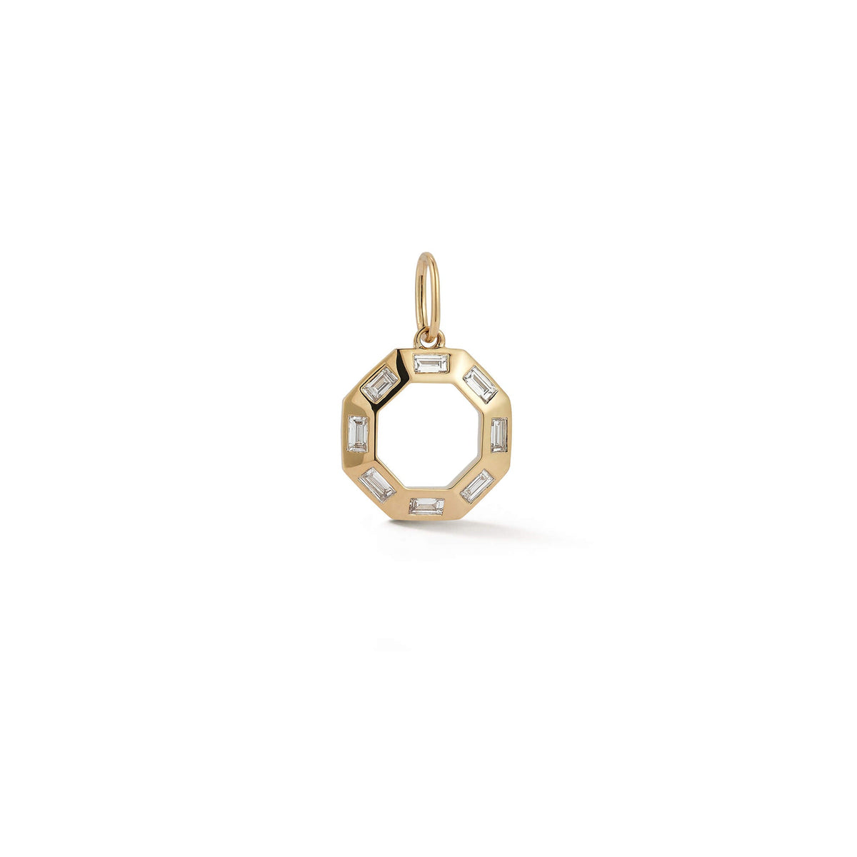 Sadie Pearl Hexagon Baguette Charm