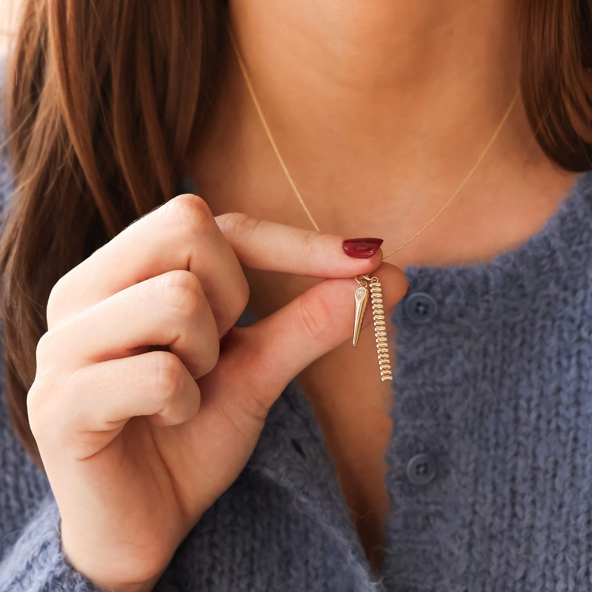 Taylor Elaine Pear Tube Charm