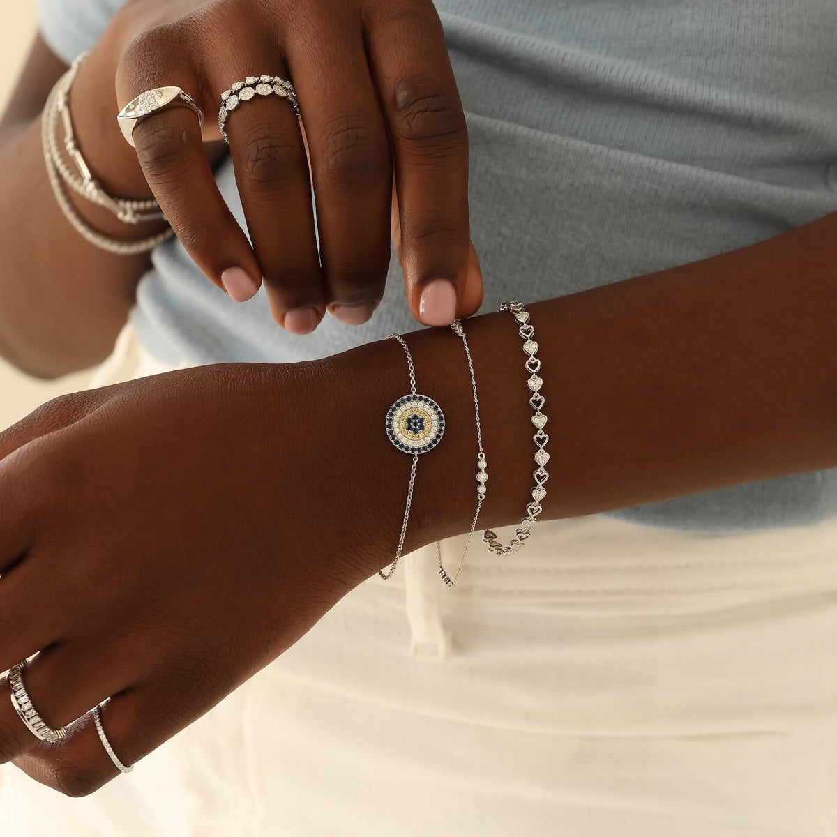 Ava Bea Trio Station Bracelet