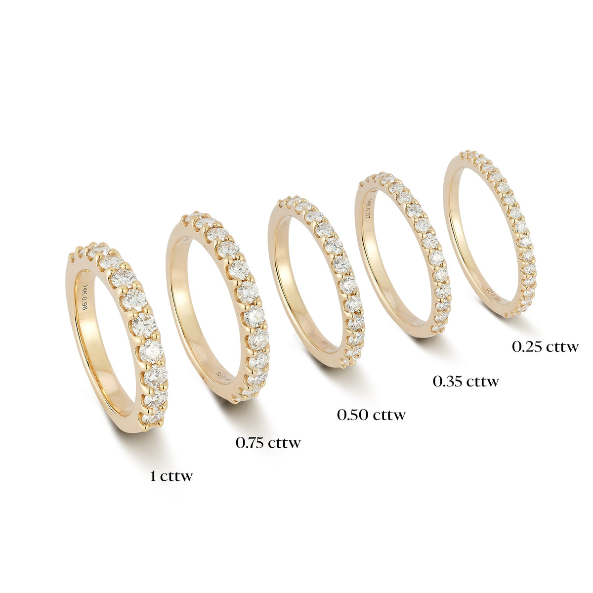 DRD Half Way Round Band - 0.25 Cttw