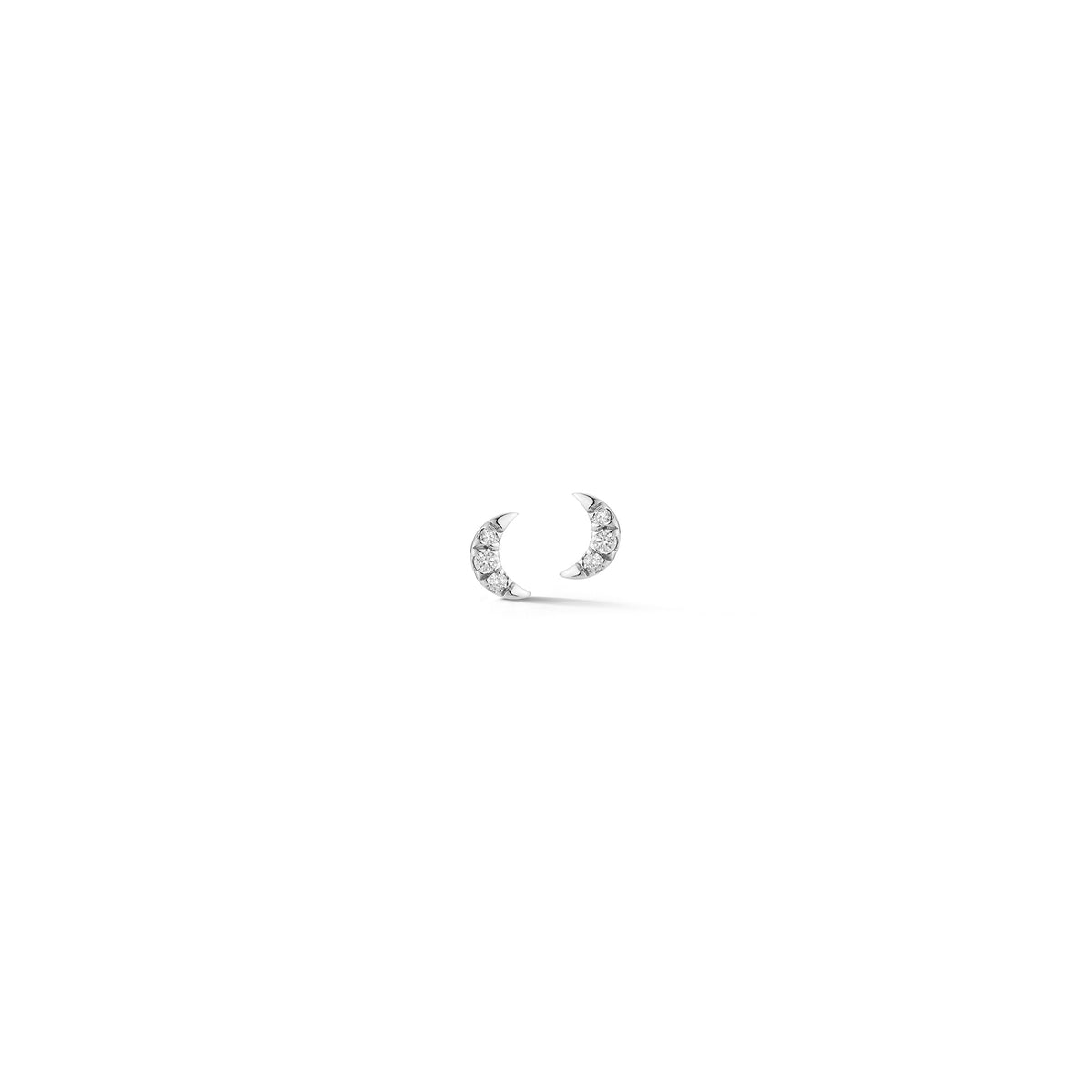 Mini Crescent Moon Studs
