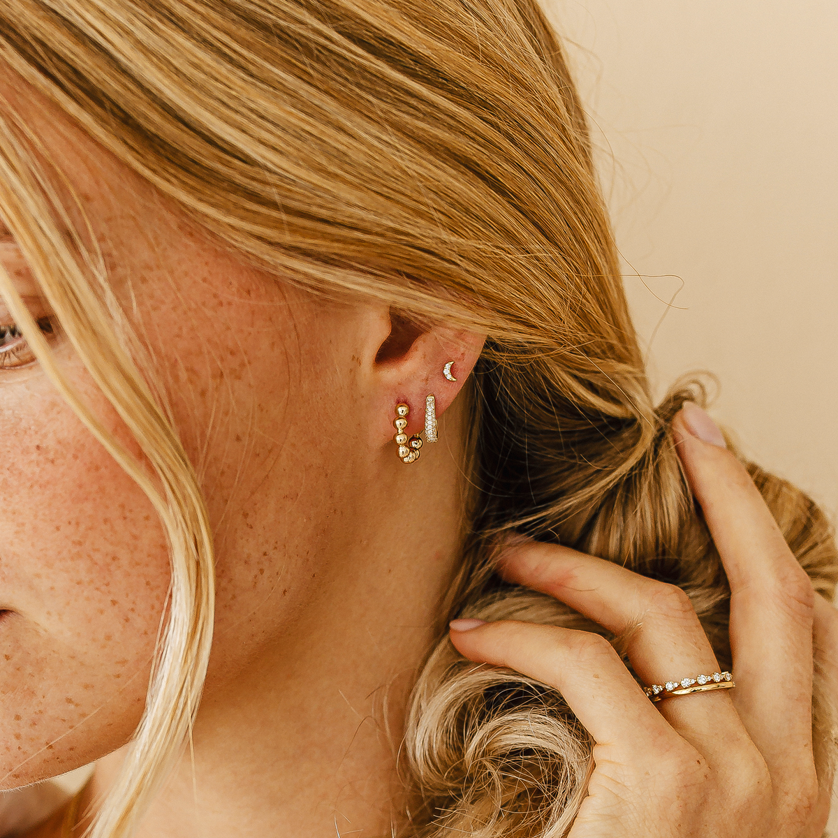 Poppy Rae Pebble Hoops