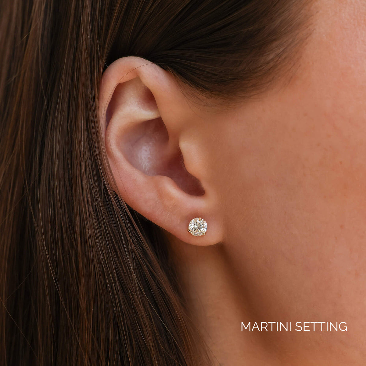 DRD Diamond Solitaire Studs 1.00 Ct. Total Weight