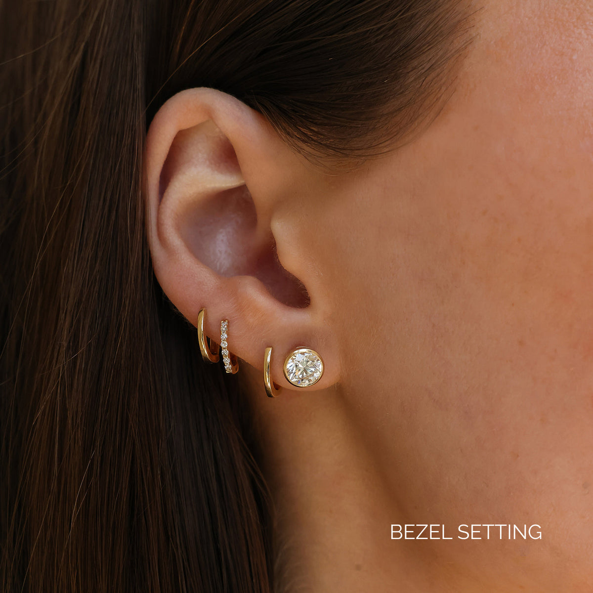 DRD Diamond Solitaire Studs 1.80 Ct. Total Weight