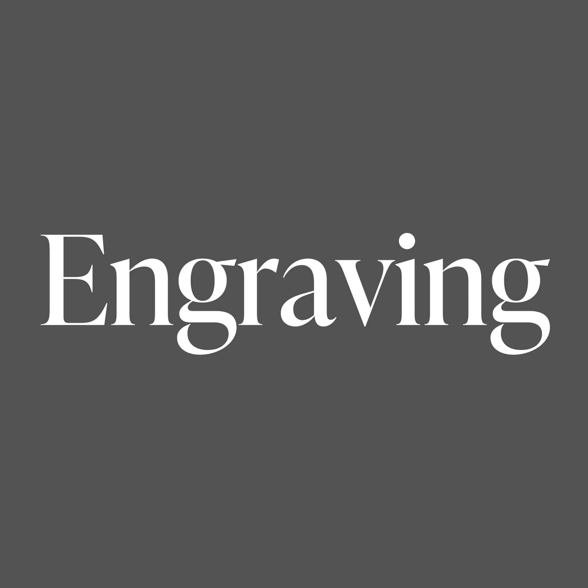 ENGRAVING UP TO 3 LETTERS ($20)