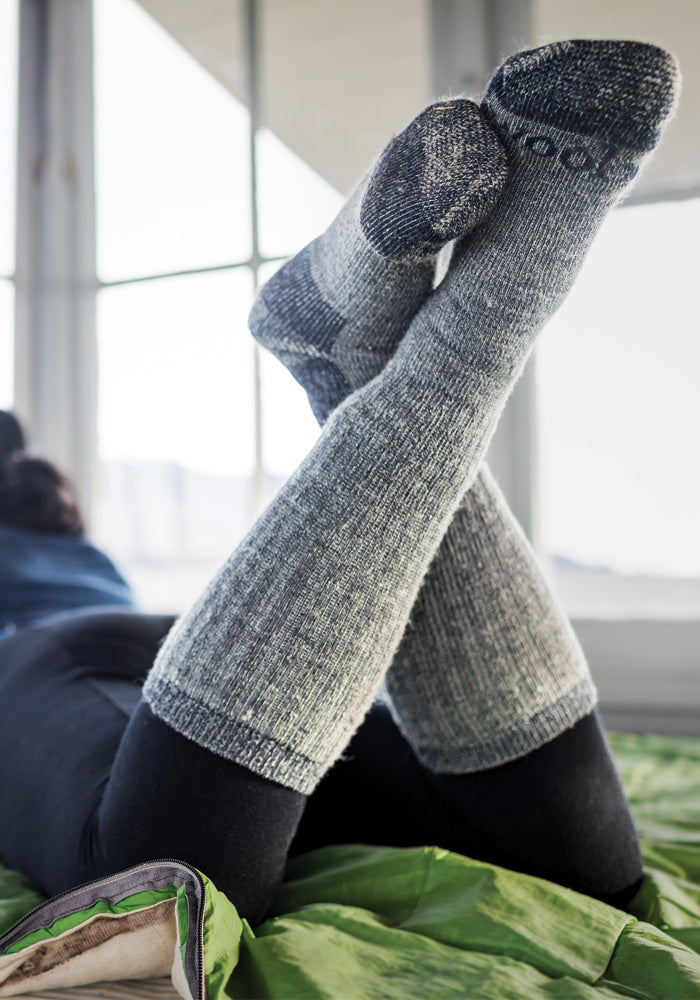 Womens Extreme Over The Calf Socks - Navy Carbon