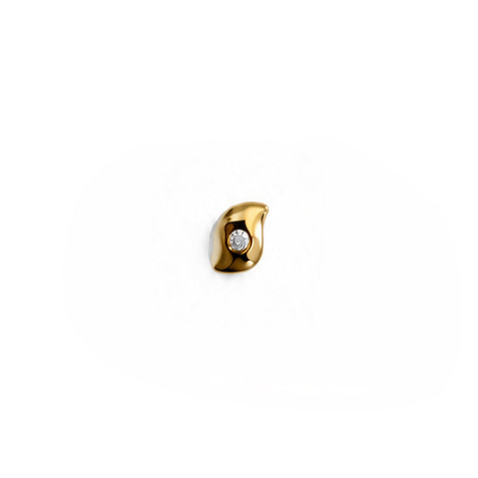 DRD Single Diamond Wave Stud