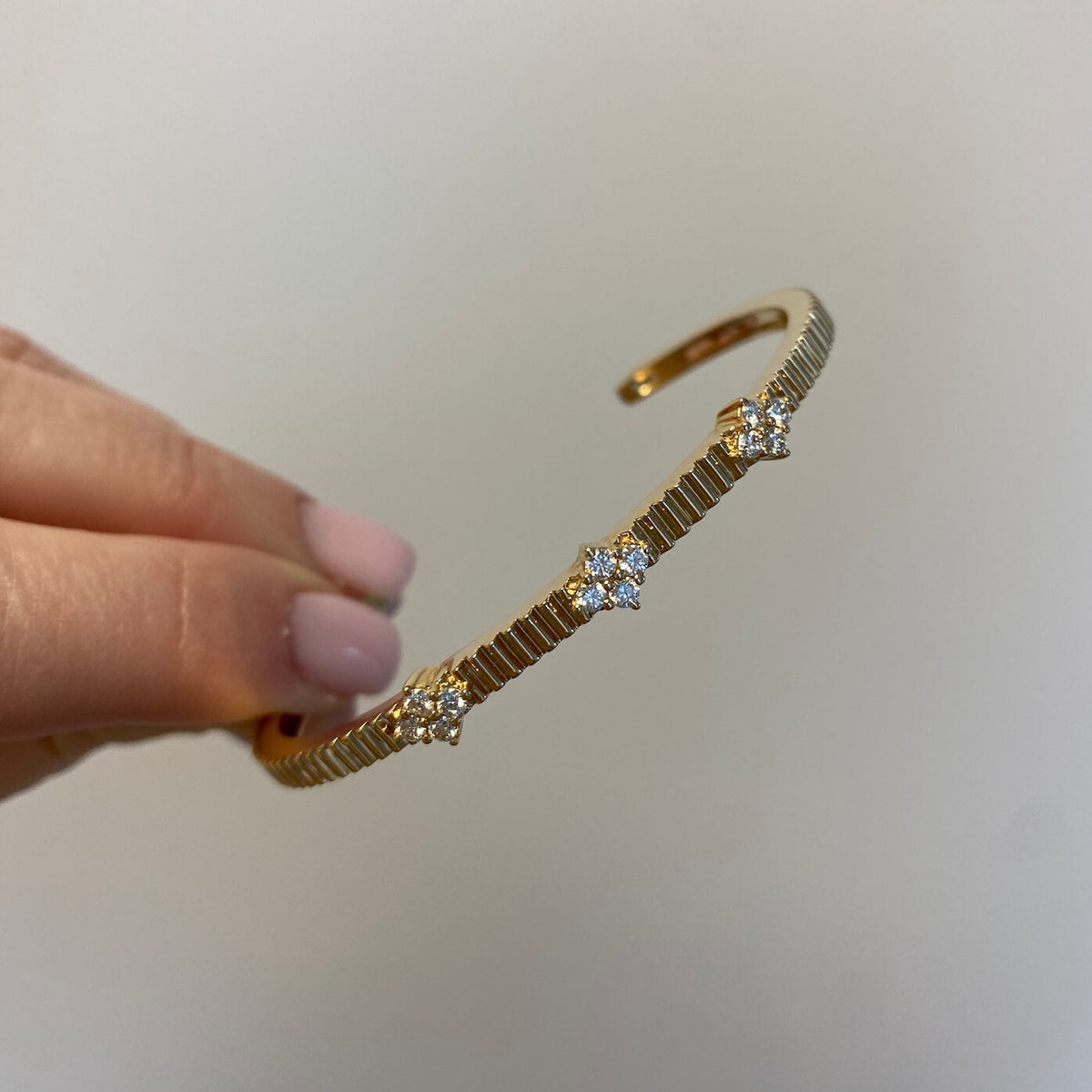 Vivian Lily Fluted Cuff Bracelet