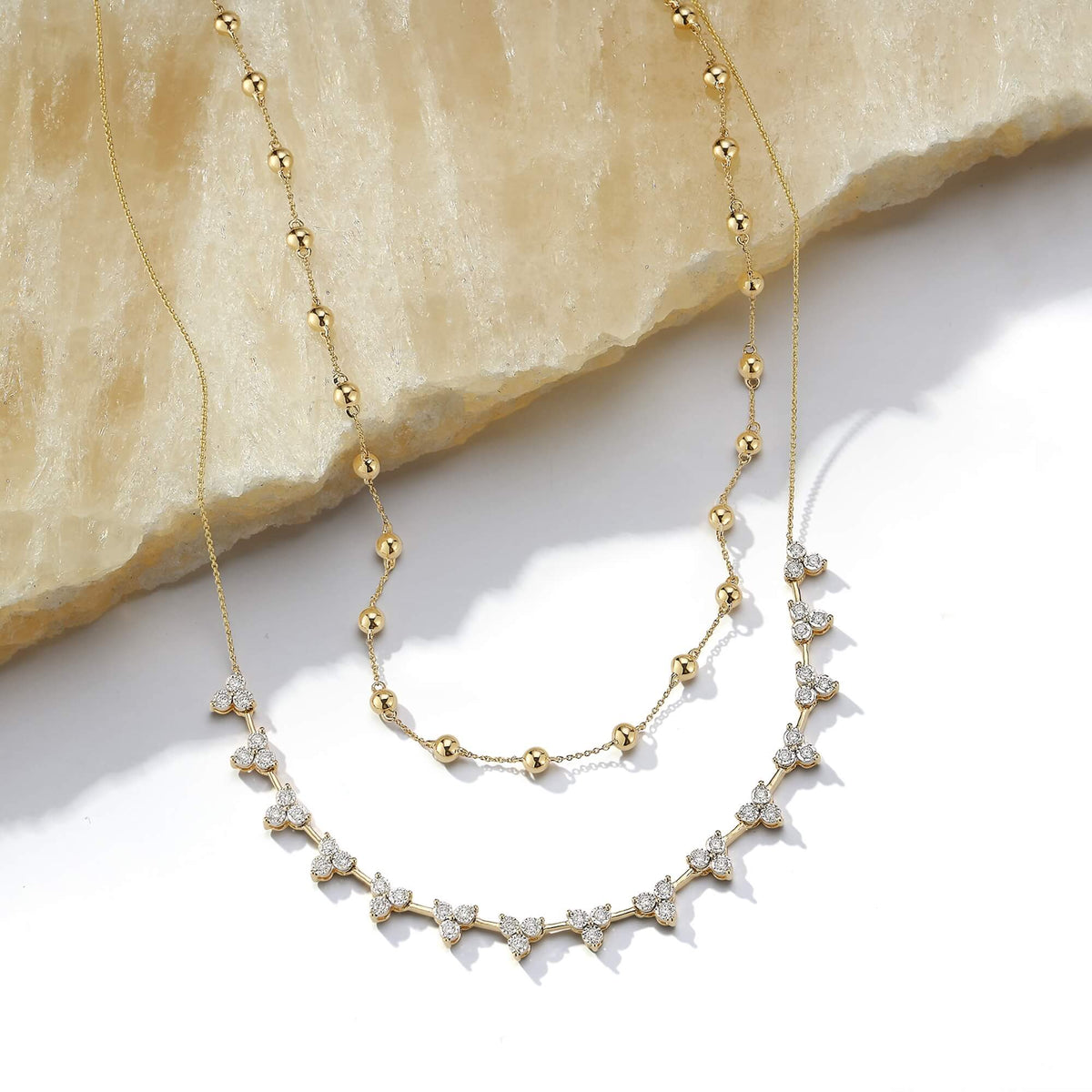 Ava Bea Interval Trio Tennis Necklace