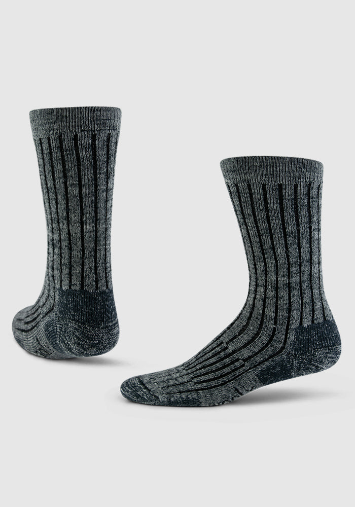 Mens Joey Crew Socks - Stone Grey