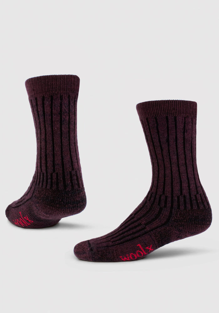 Mens Joey Crew Socks - Warm Violet