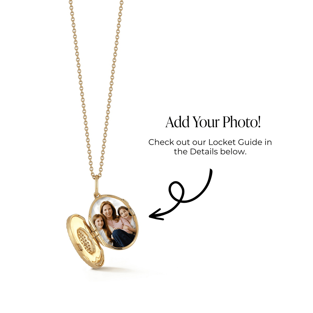 Teddi Paige Oval Locket Necklace