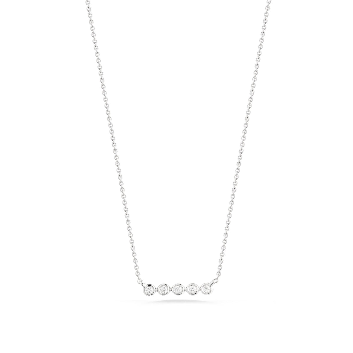 Lulu Jack Mini Bezel Bar Necklace