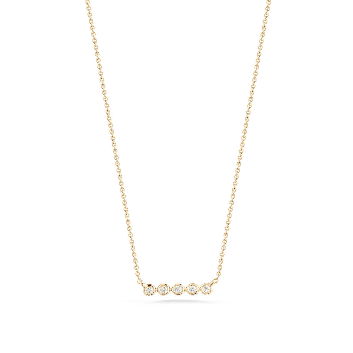 Lulu Jack Mini Bezel Bar Necklace