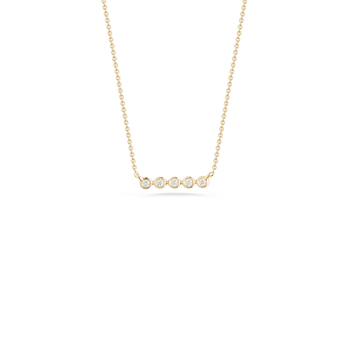 Lulu Jack Mini Bezel Bar Necklace
