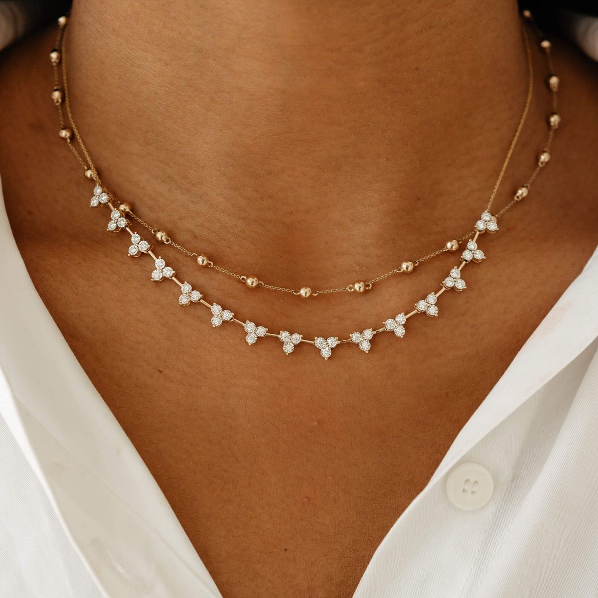 Poppy Rae Eternity Pebble Station Necklace
