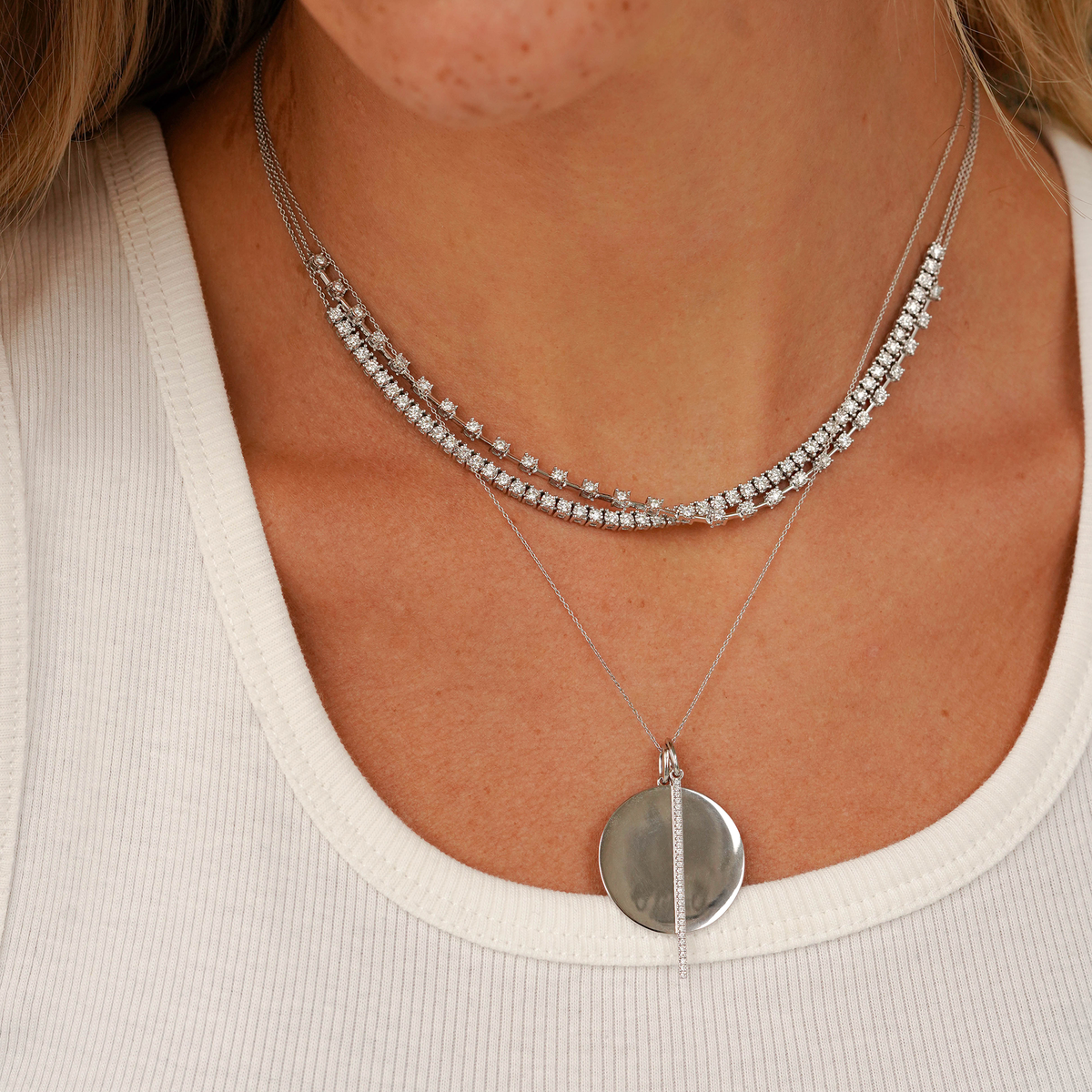 Ava Bea Interval Tennis Necklace