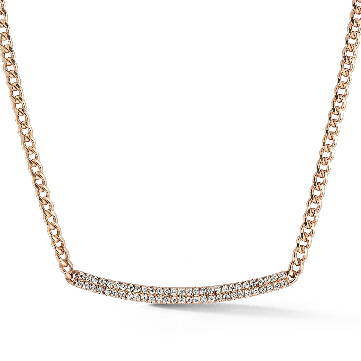 Sylvie Rose Cuban Chain Long Bar Necklace