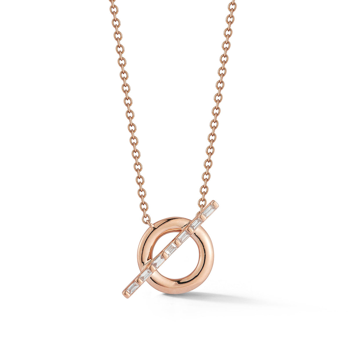Sadie Pearl Baguette Toggle Necklace