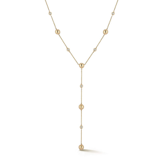 Poppy Rae Pebble Lariat Necklace