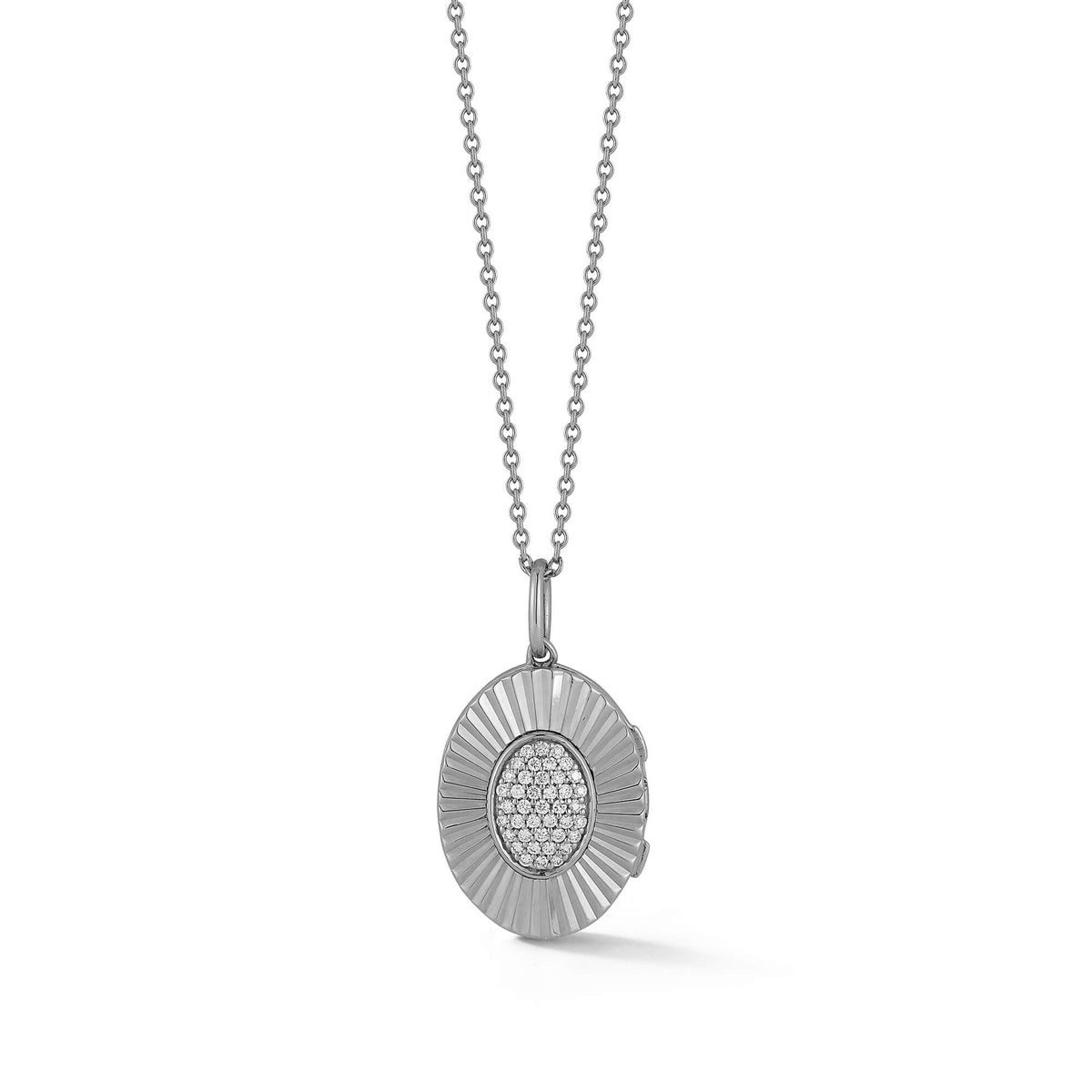 Teddi Paige Oval Locket Necklace