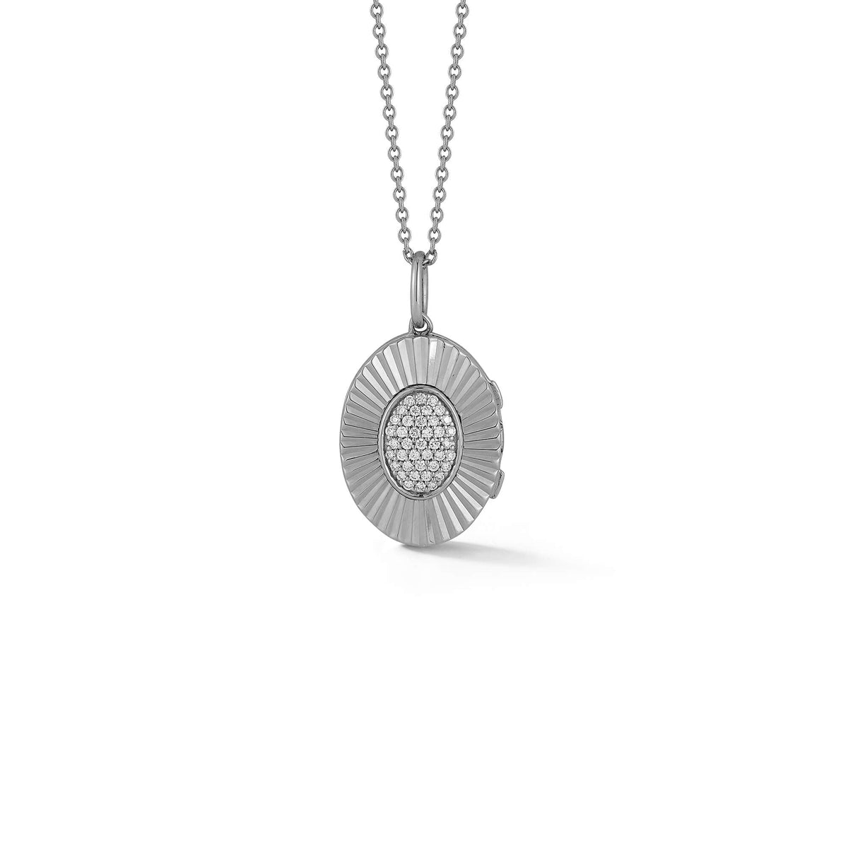 Teddi Paige Oval Locket Necklace