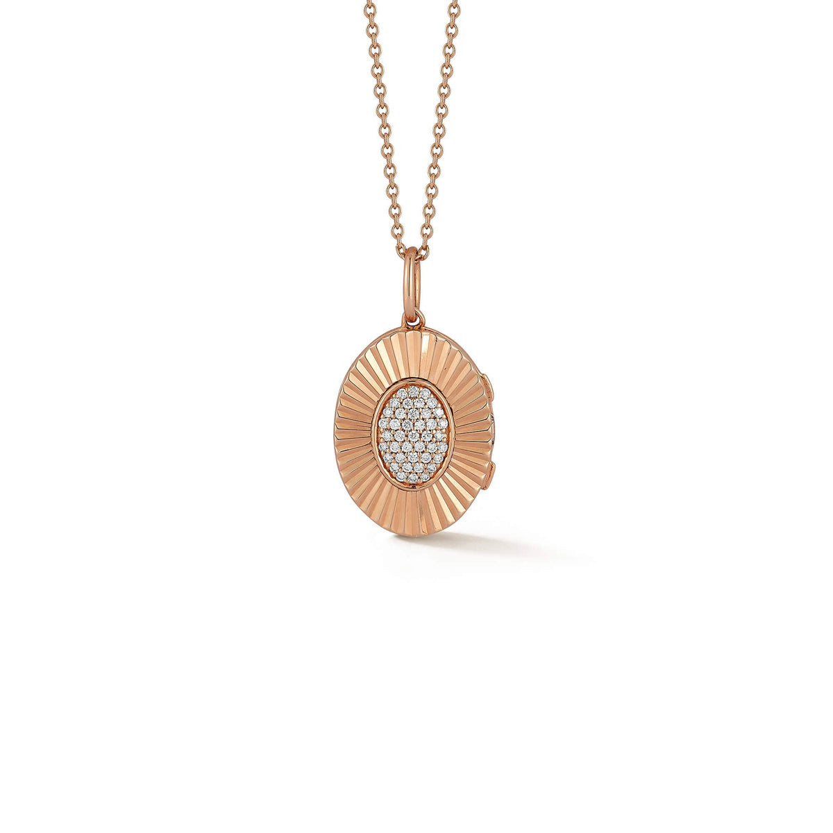 Teddi Paige Oval Locket Necklace