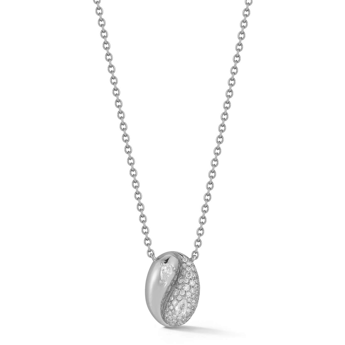 Taylor Elaine Pavé Oval Necklace
