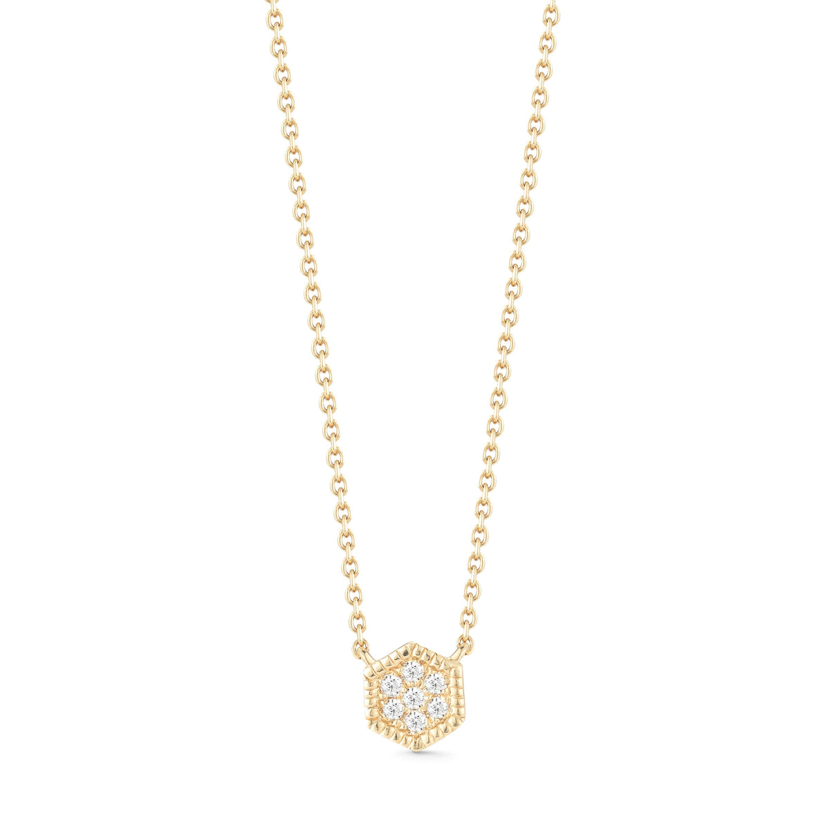 Jennifer Yamina Mini Hexagon Necklace