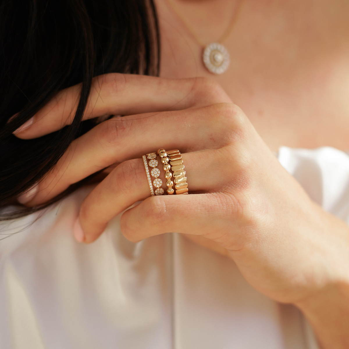 Sylvie Rose Slim Eternity Ring