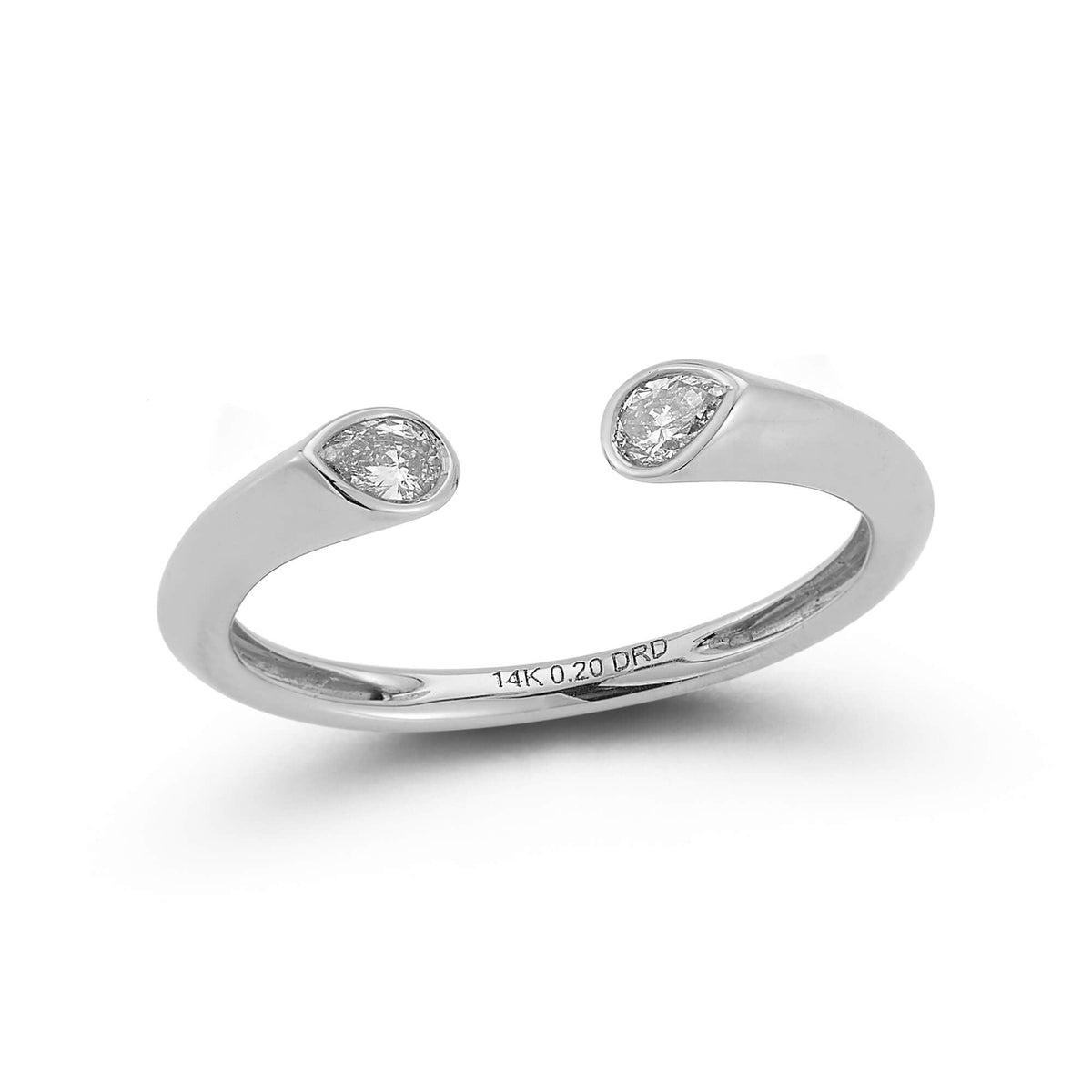 Taylor Elaine Inlay Pear Ring