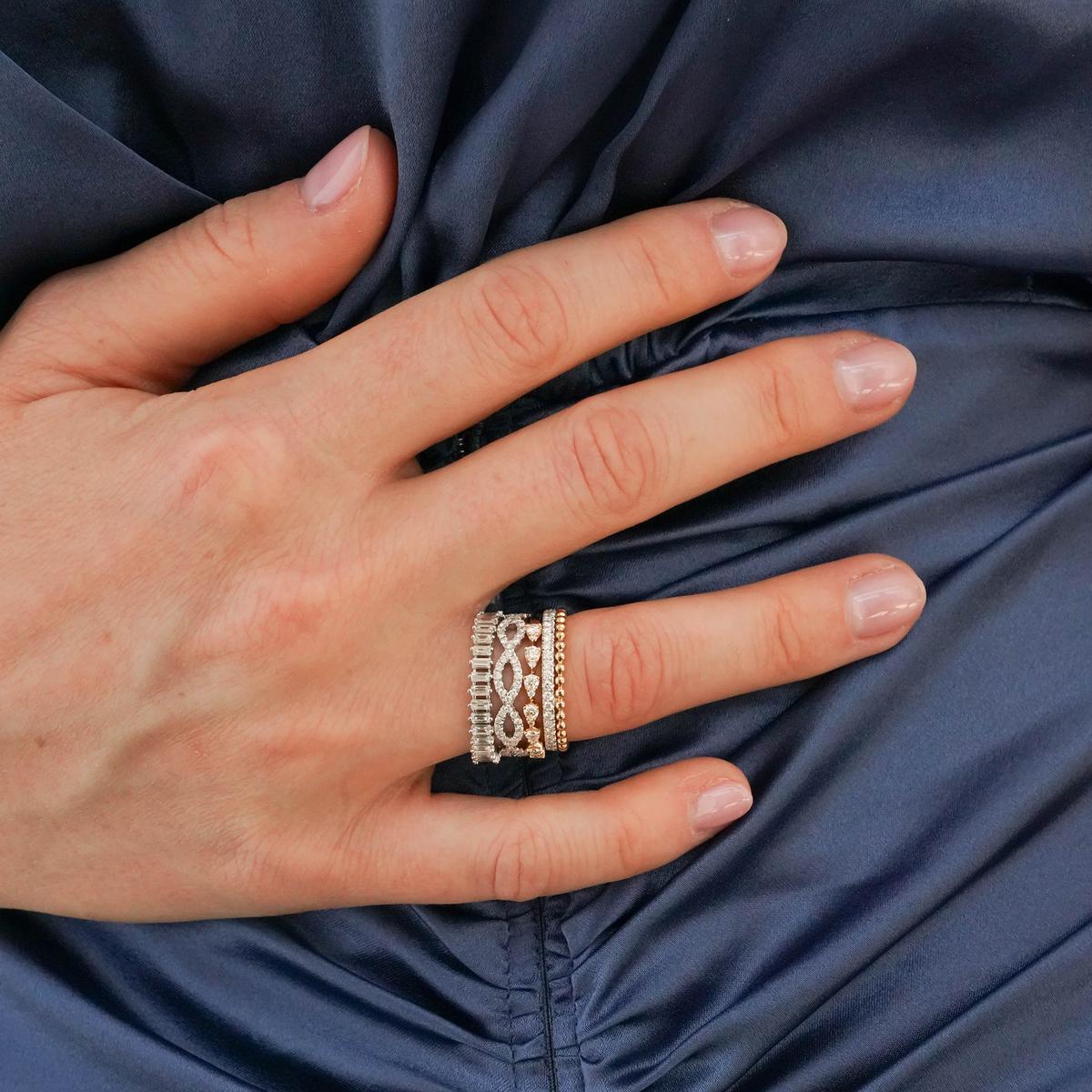 Poppy Rae Diamond Pebble Ring