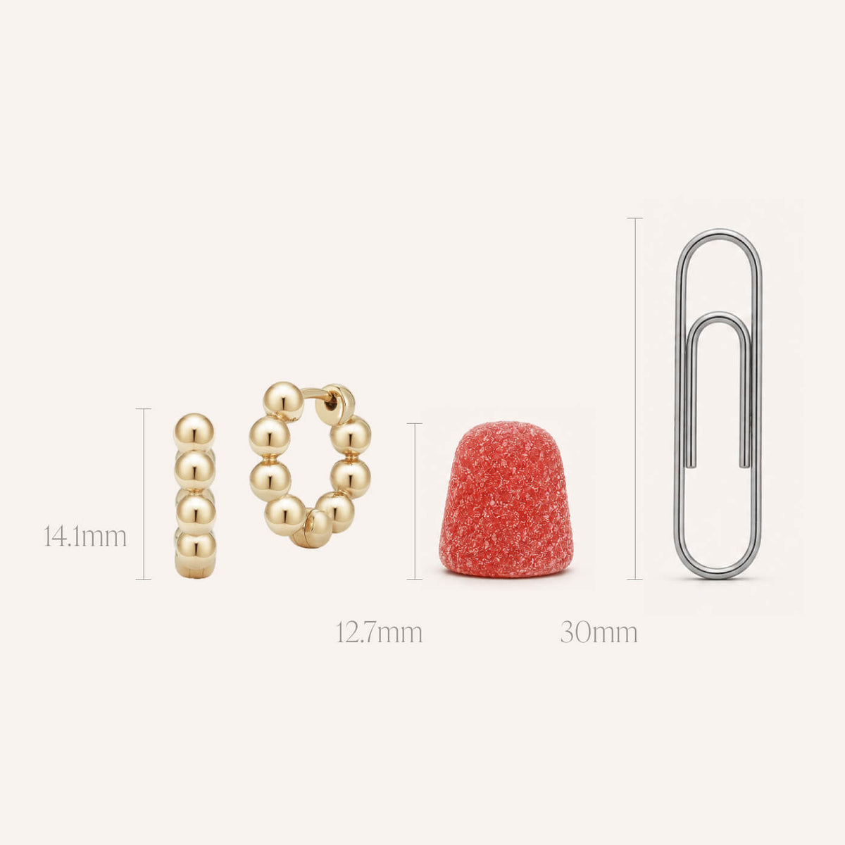 Poppy Rae Pebble Hoops