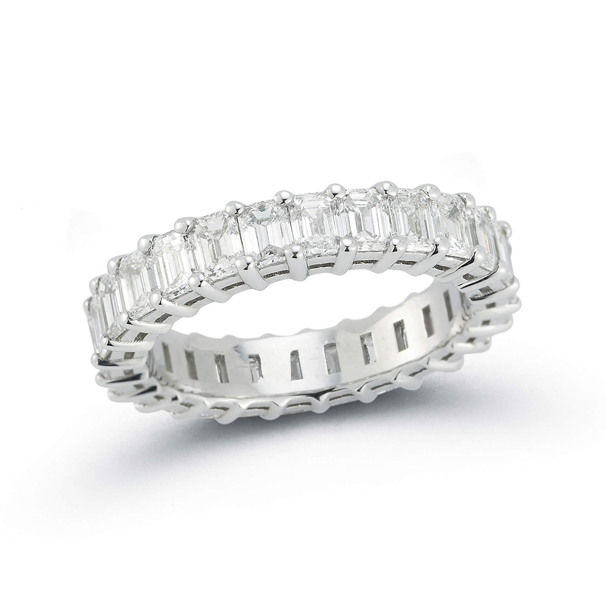 DRD 0.10 Ct. Emerald Cut Diamond Eternity Ring